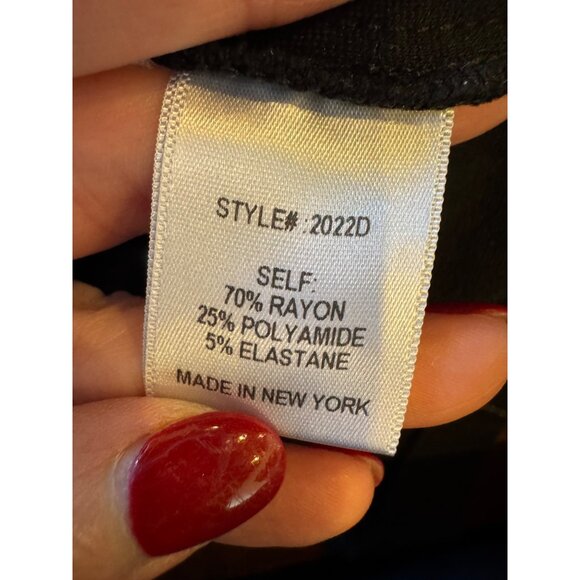 Of Mercer Dress Women 6 Black White Stitching Sleeveless Back Zip Sheath Mini - Picture 10 of 10